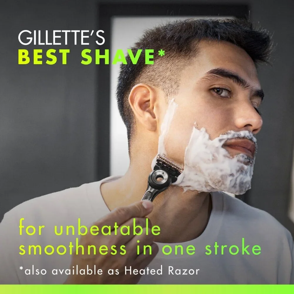 Gillette Labs Exfoliating Bar Razor with 2 Blade Refills & Magnetic Stand
